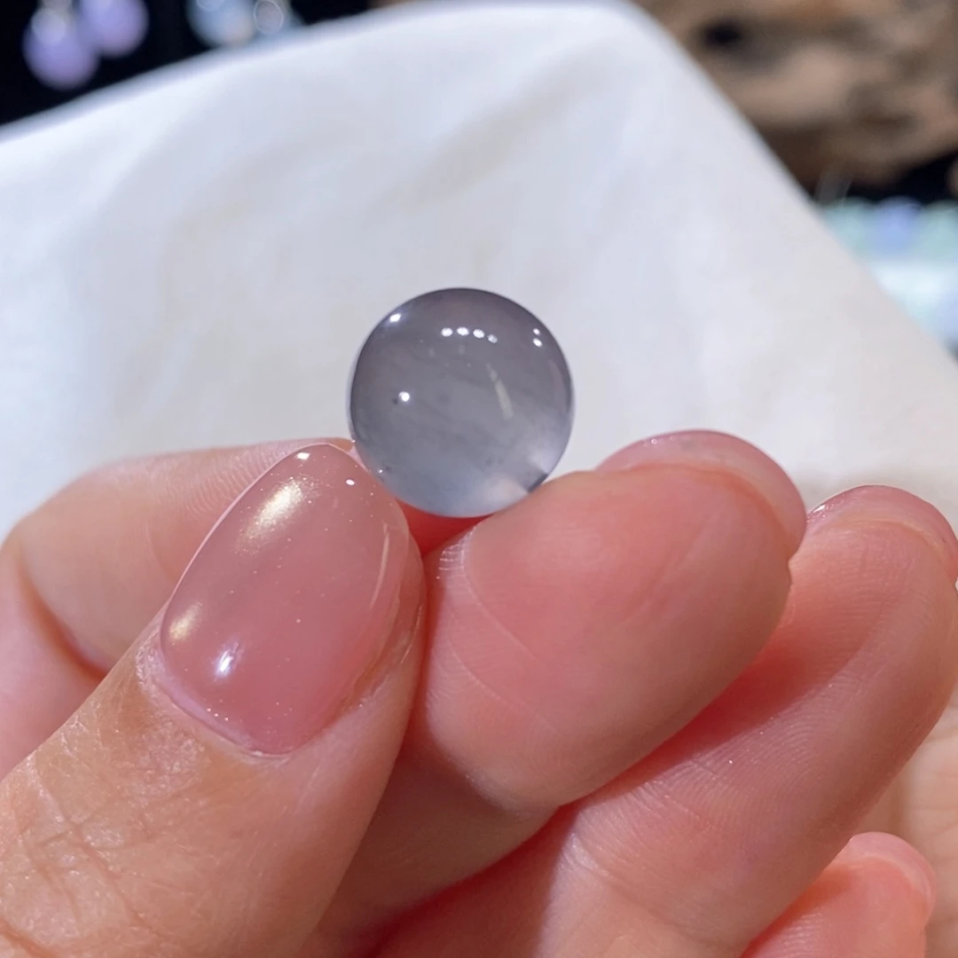 翡翠未镶嵌颈饰黑杠珠珠