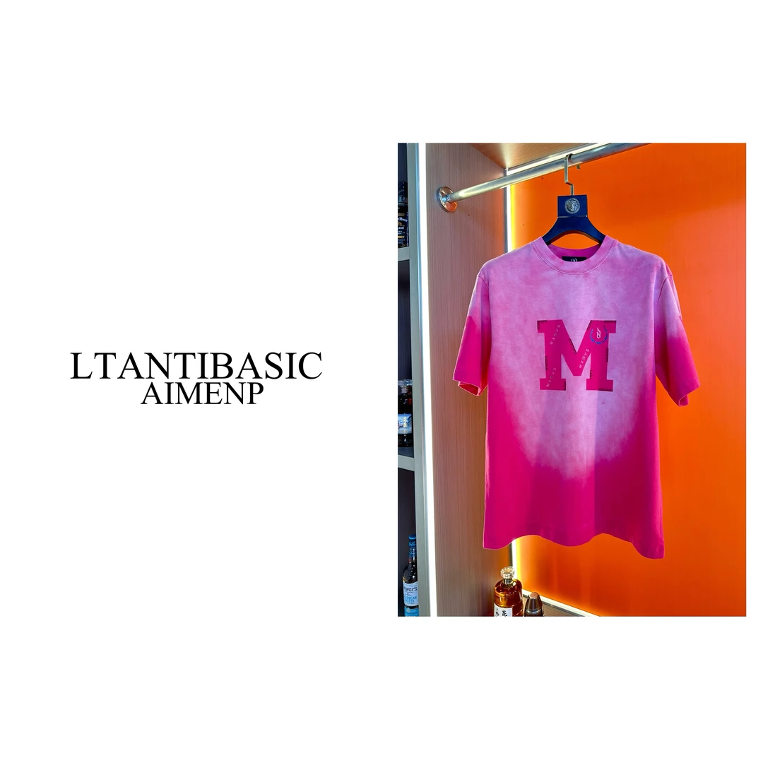 MX5058 夏季新款印花工艺圆领宽松韩版情侣可穿短袖T恤