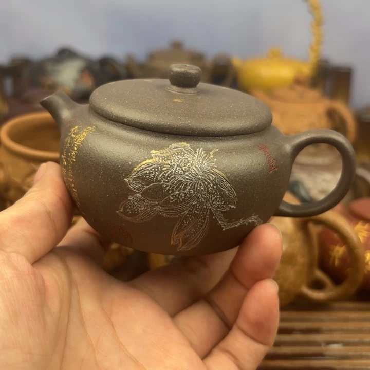 茶壶紫砂云舒原矿天青原矿150c