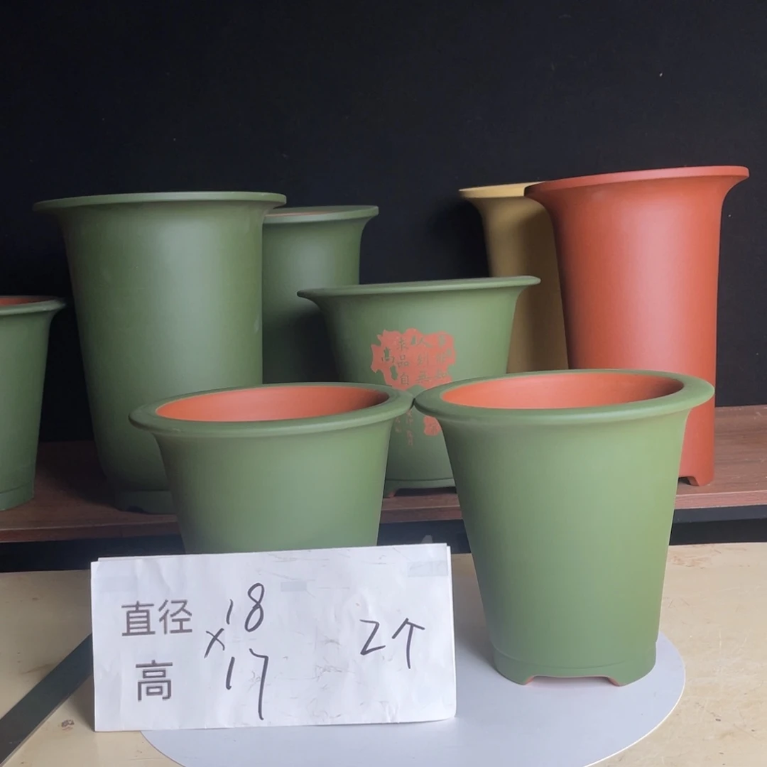 宜兴原矿紫砂花盆