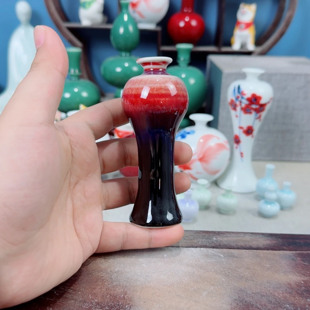 陶瓷手工小花器摆件