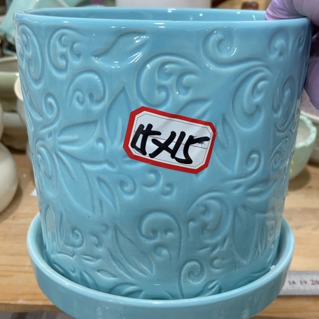 红陶高温陶瓷花盆