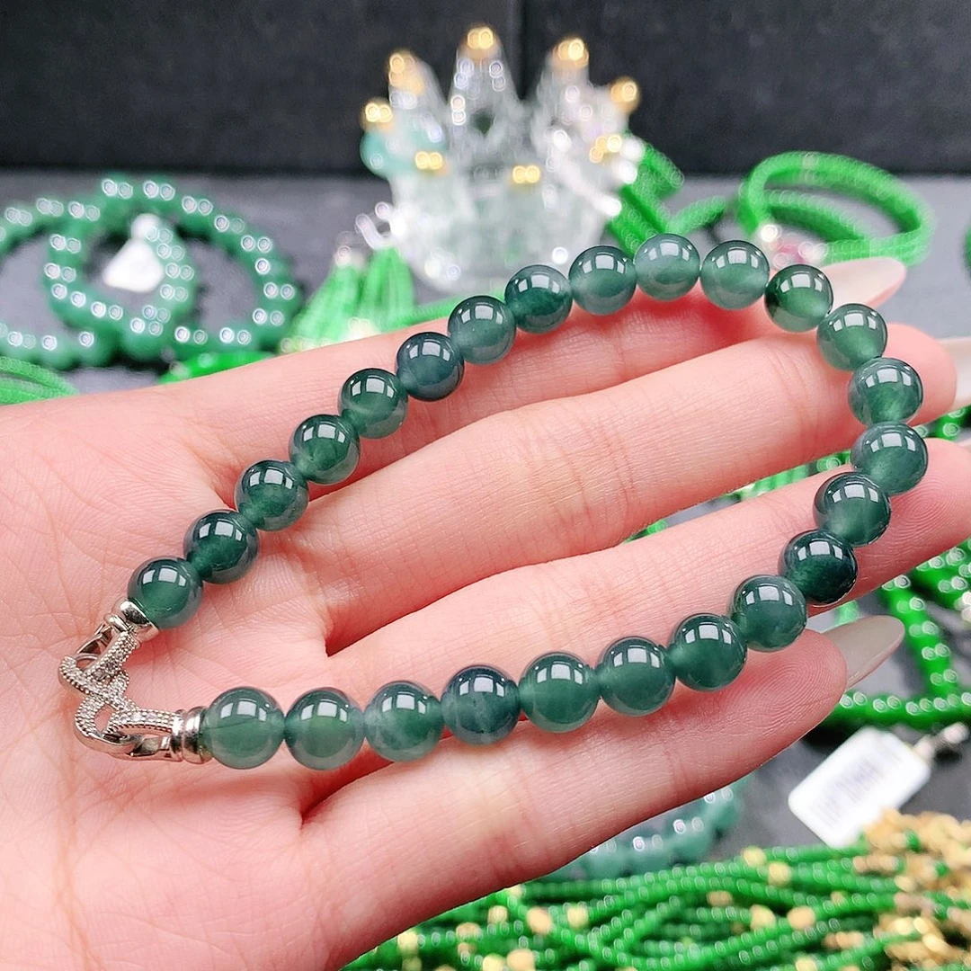 翡翠未镶嵌手串手链