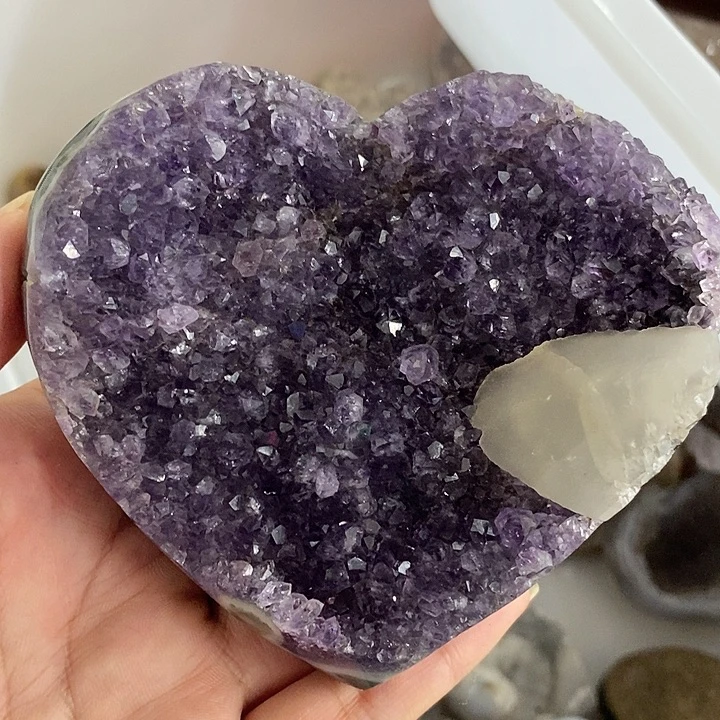 紫晶珠宝半成品未镶嵌