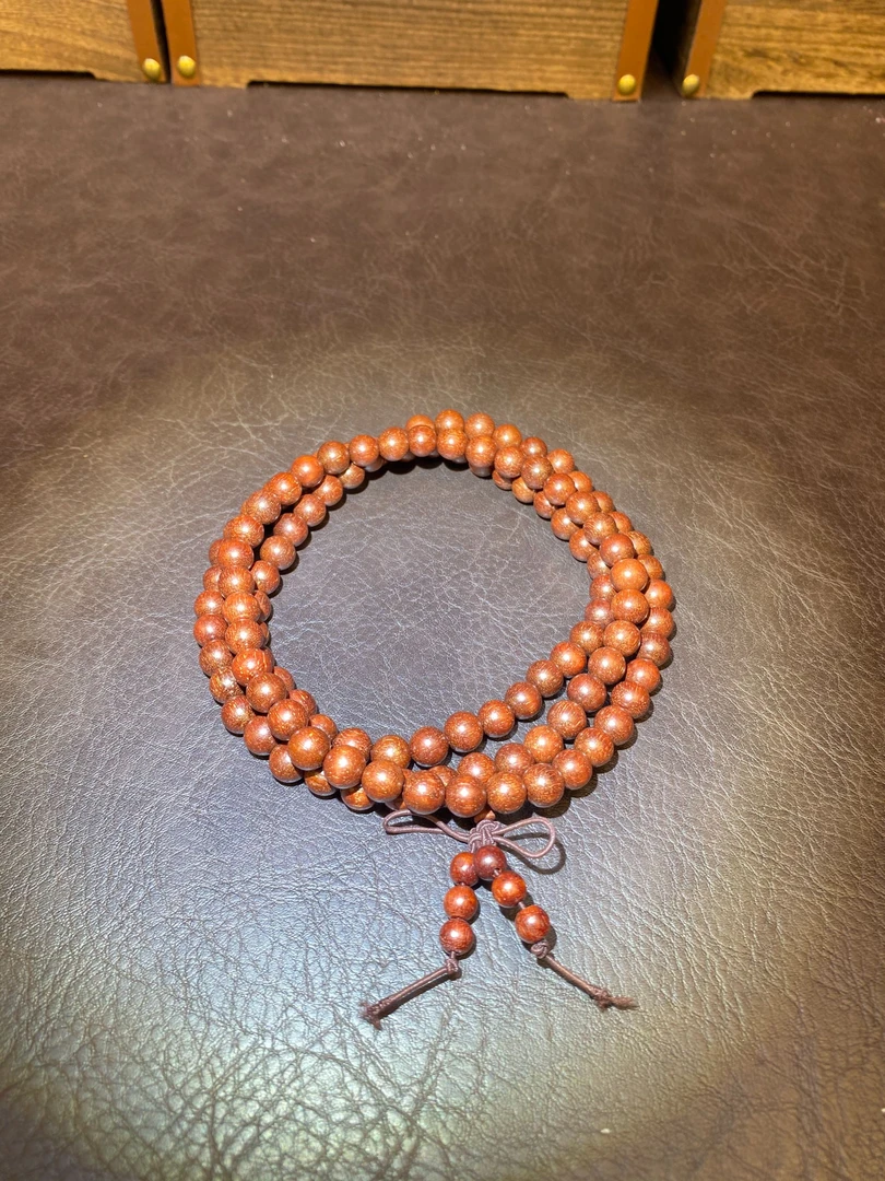 9028 金星小叶紫檀（偏红）108珠（无礼盒）