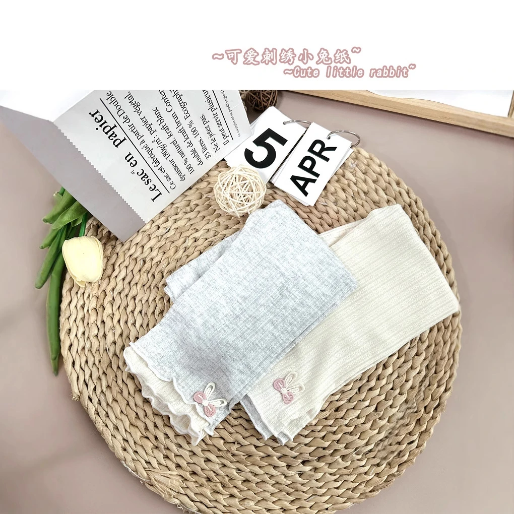 女童夏季薄款花边七分打底裤透气无骨儿童外穿洋气女宝宝婴儿裤子