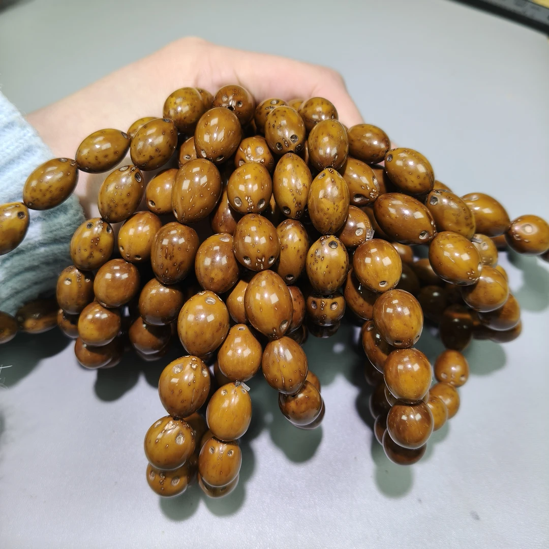 F65 紫金鼠枣珠单圈手串(多样性发其一)