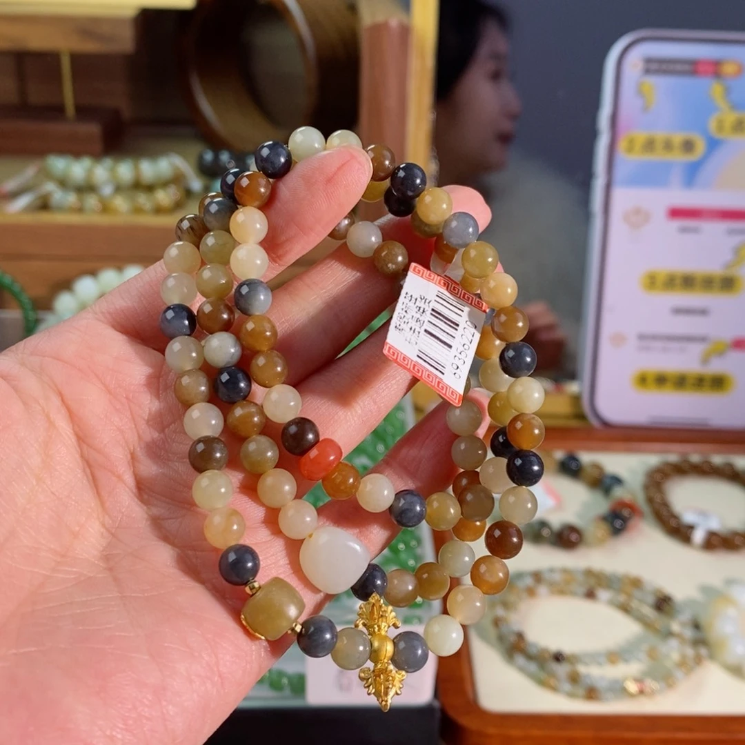 和田玉手串未镶嵌