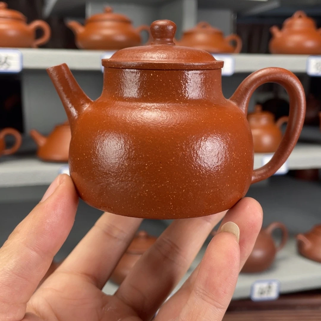 茶壶紫砂降坡全手工140毫升