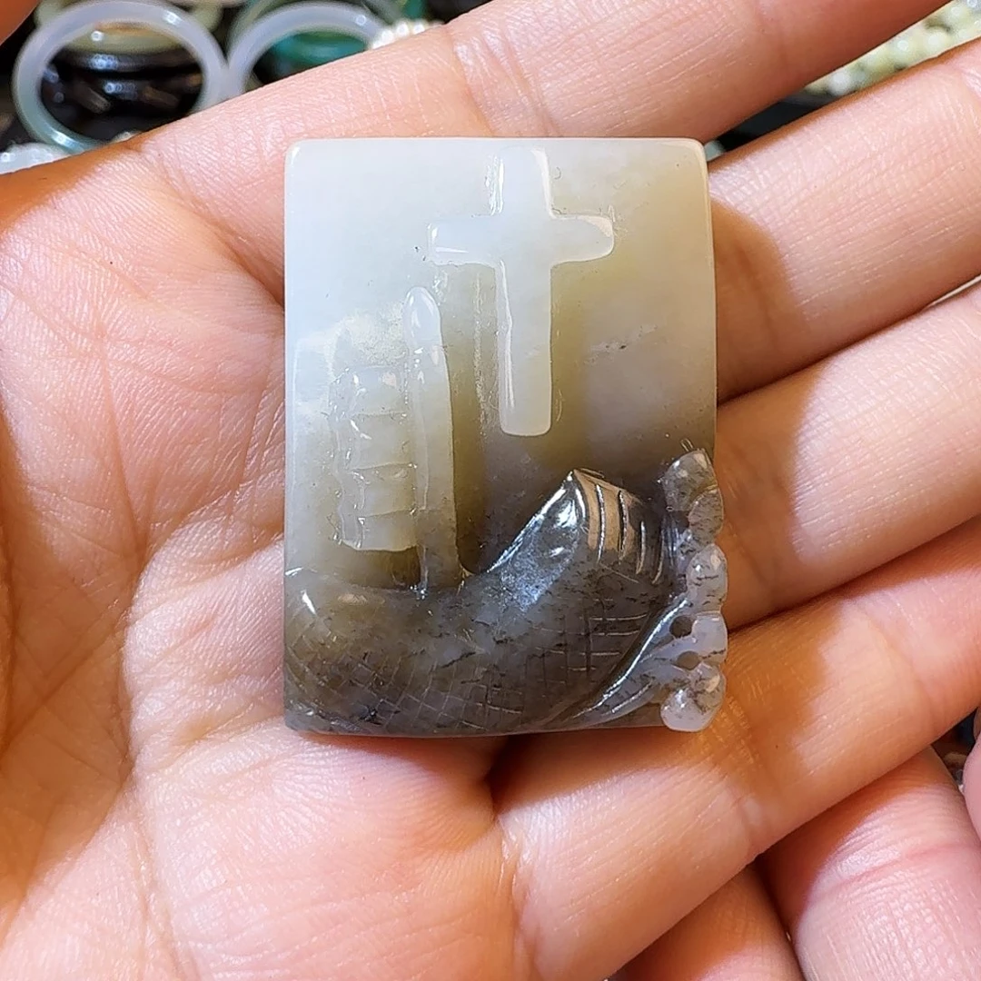 和田玉未镶嵌颈饰