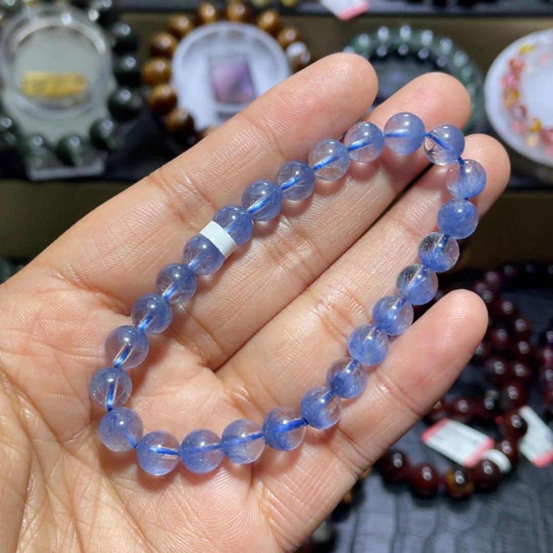 【闪购商品】水晶手串未镶嵌蓝发晶手串