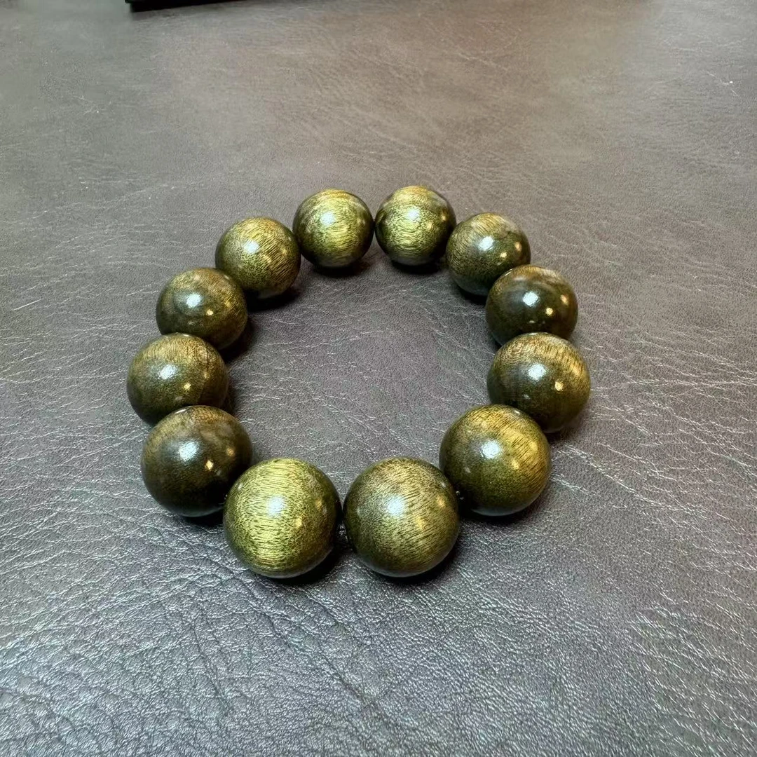金丝楠猫眼20mm单圈手串