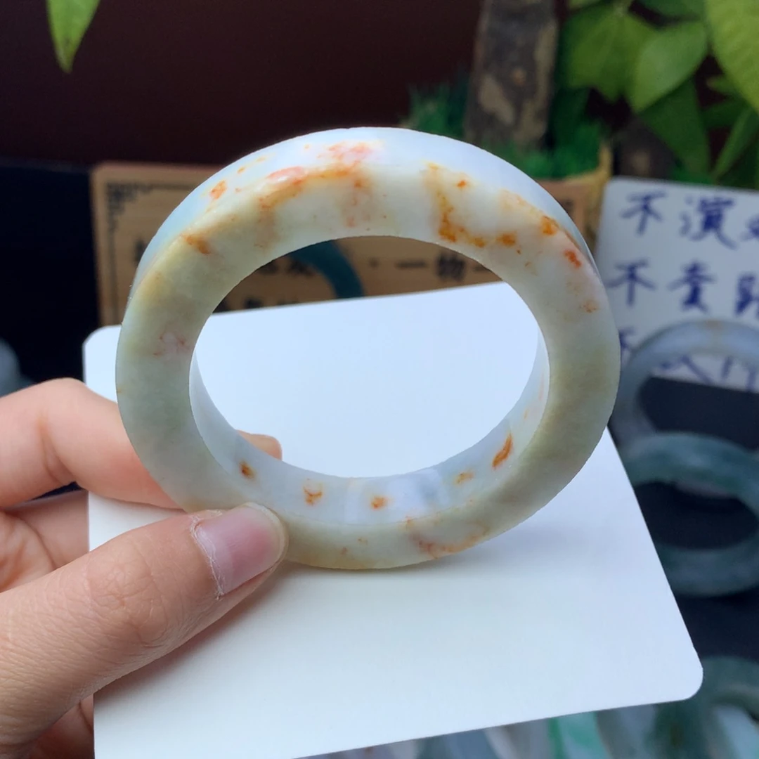 定制翡翠手镯未镶嵌定制不退不换50-54