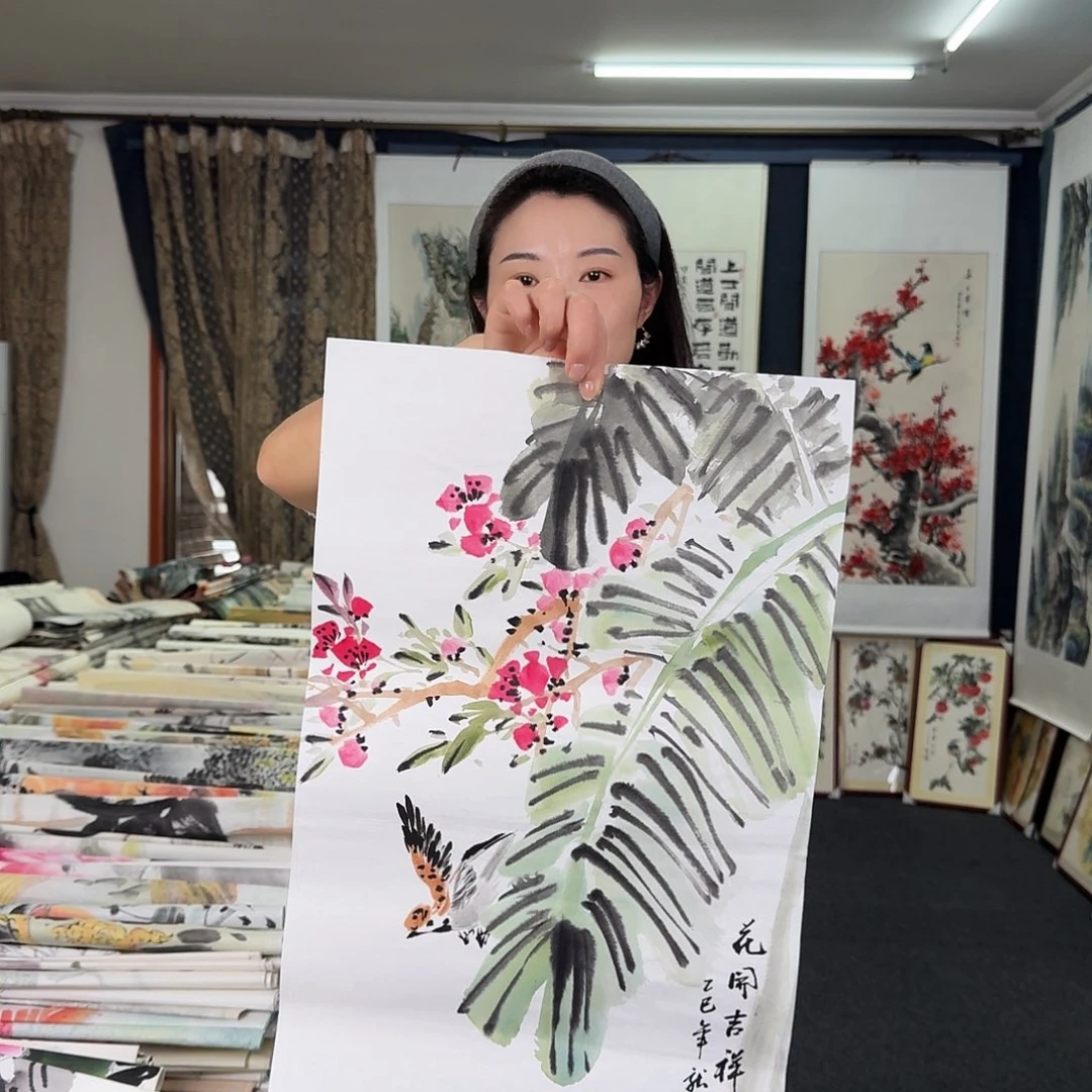 纯手绘国画作品作品