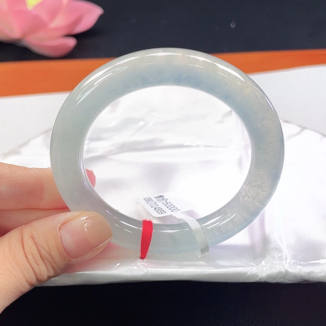 翡翠未镶嵌手镯10号冰种种水小胖圆14889