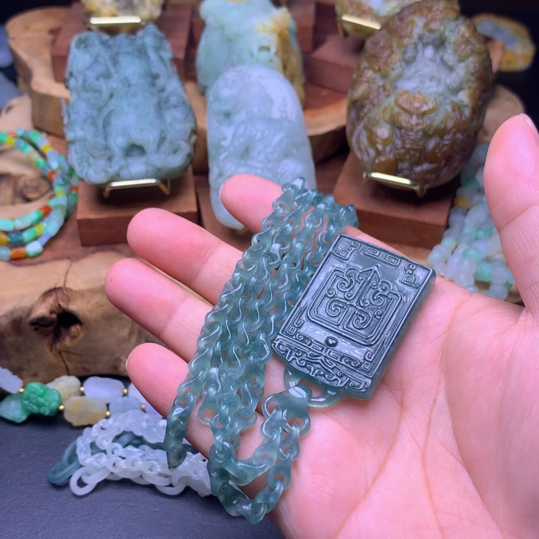 怀***秋定制翡翠未镶嵌翡翠