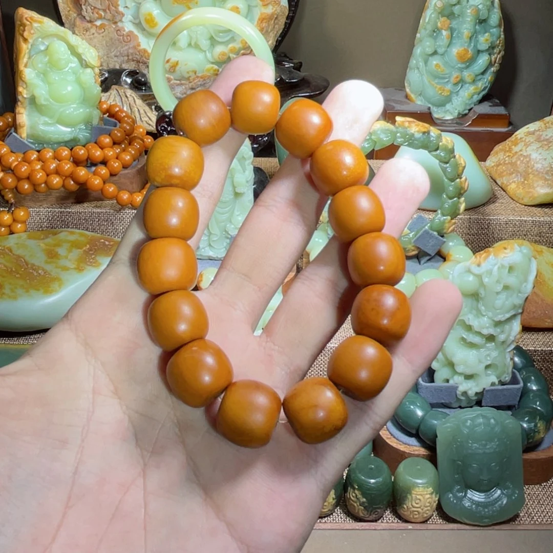 透闪石质玉手链 15✖️16未镶嵌