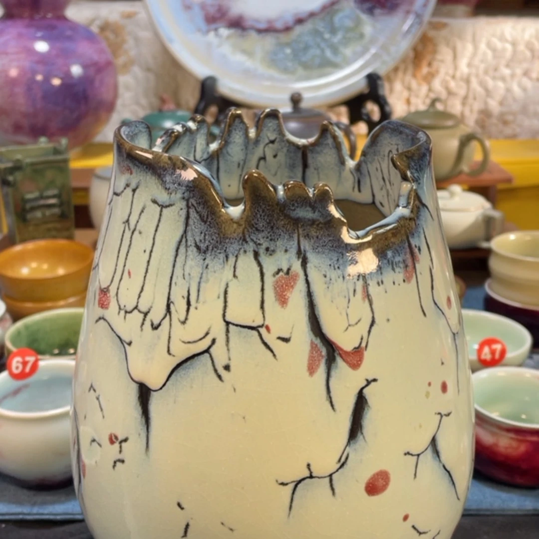 【闪购商品】摆件钧瓷踏雪寻梅摆件