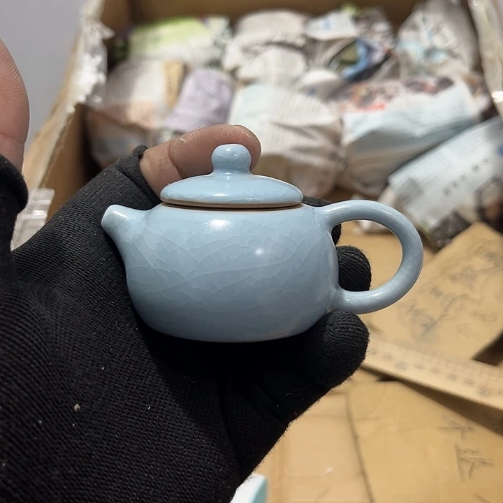 瓷片茶摆件工艺品摆件666