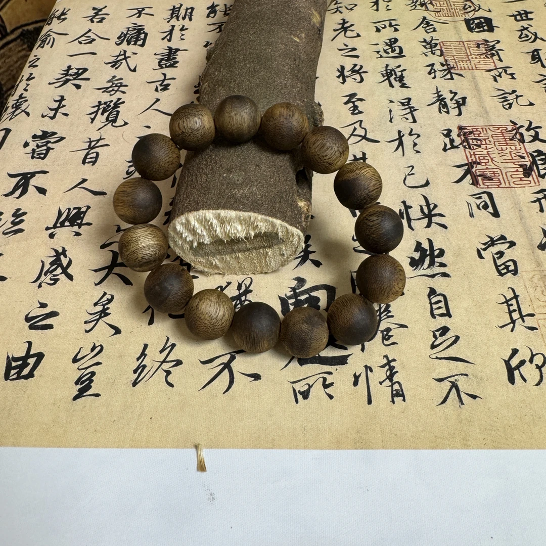 沉香沉香绿奇楠15mm单圈
