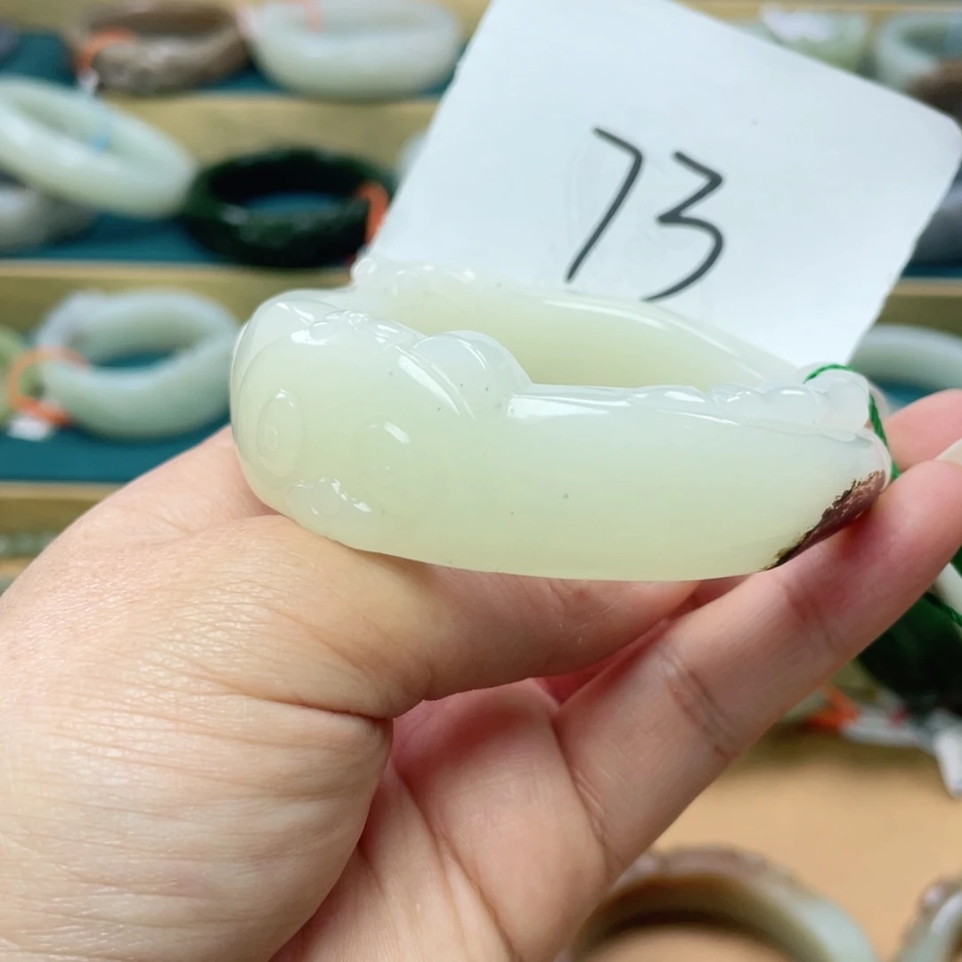 未镶嵌手镯和田玉圈口55