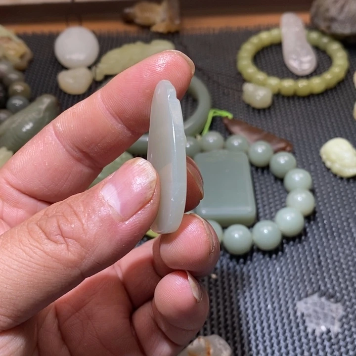 ༺***༻手链未镶嵌和田玉（墨玉）