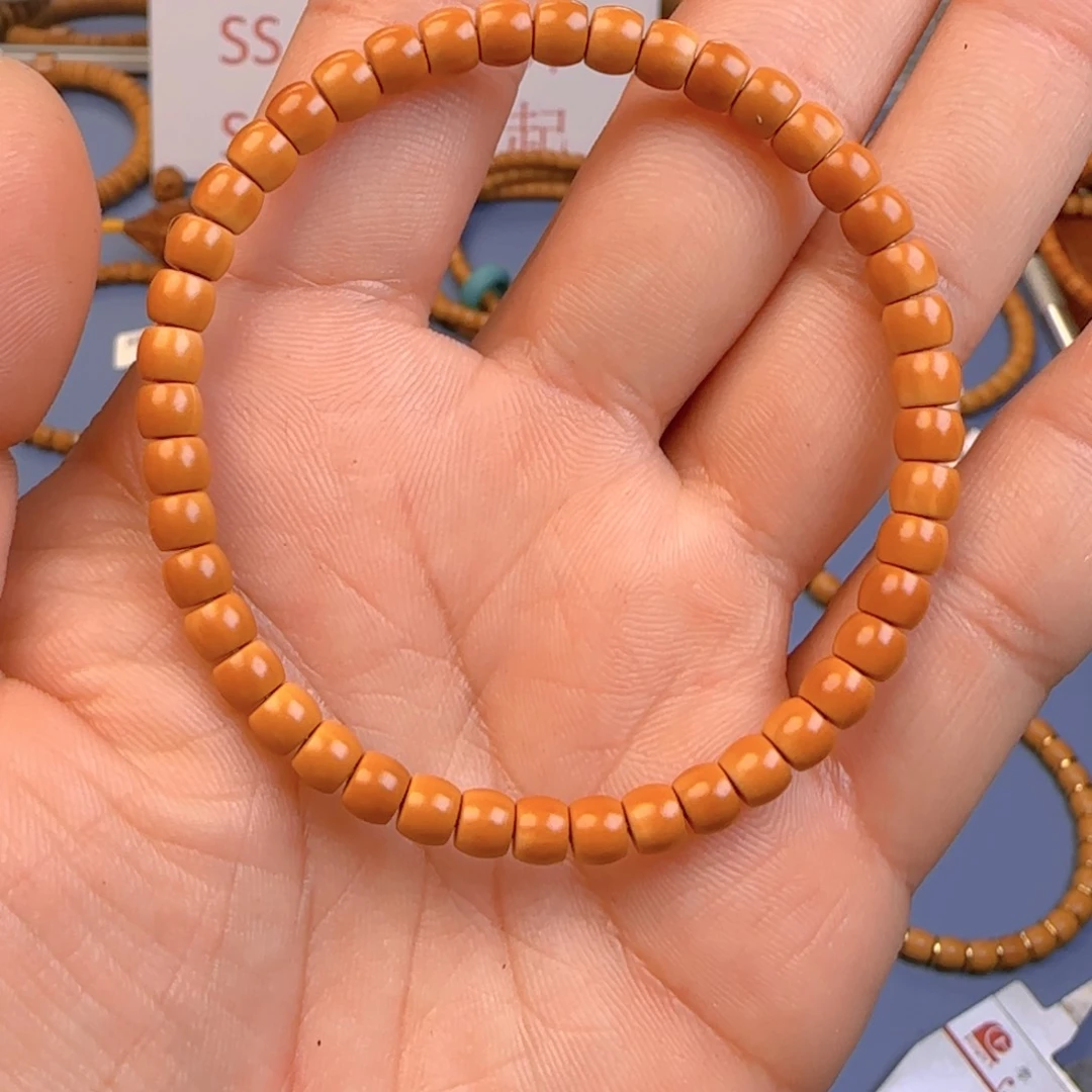 橄榄核手串核尖直切尺寸5.4特价无白