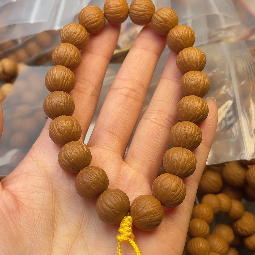 不***安猴头核桃手串凤羽边度同尺
