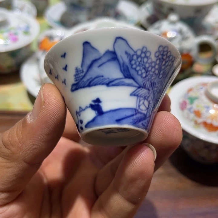纯手绘精品盖碗杯