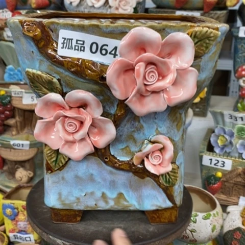 【闪购商品】红陶粗陶材质多肉花盆