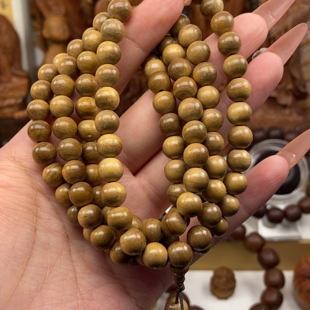 手串/手链檀香木迈索尔老山檀黄肉08.18奶香，微微瑕