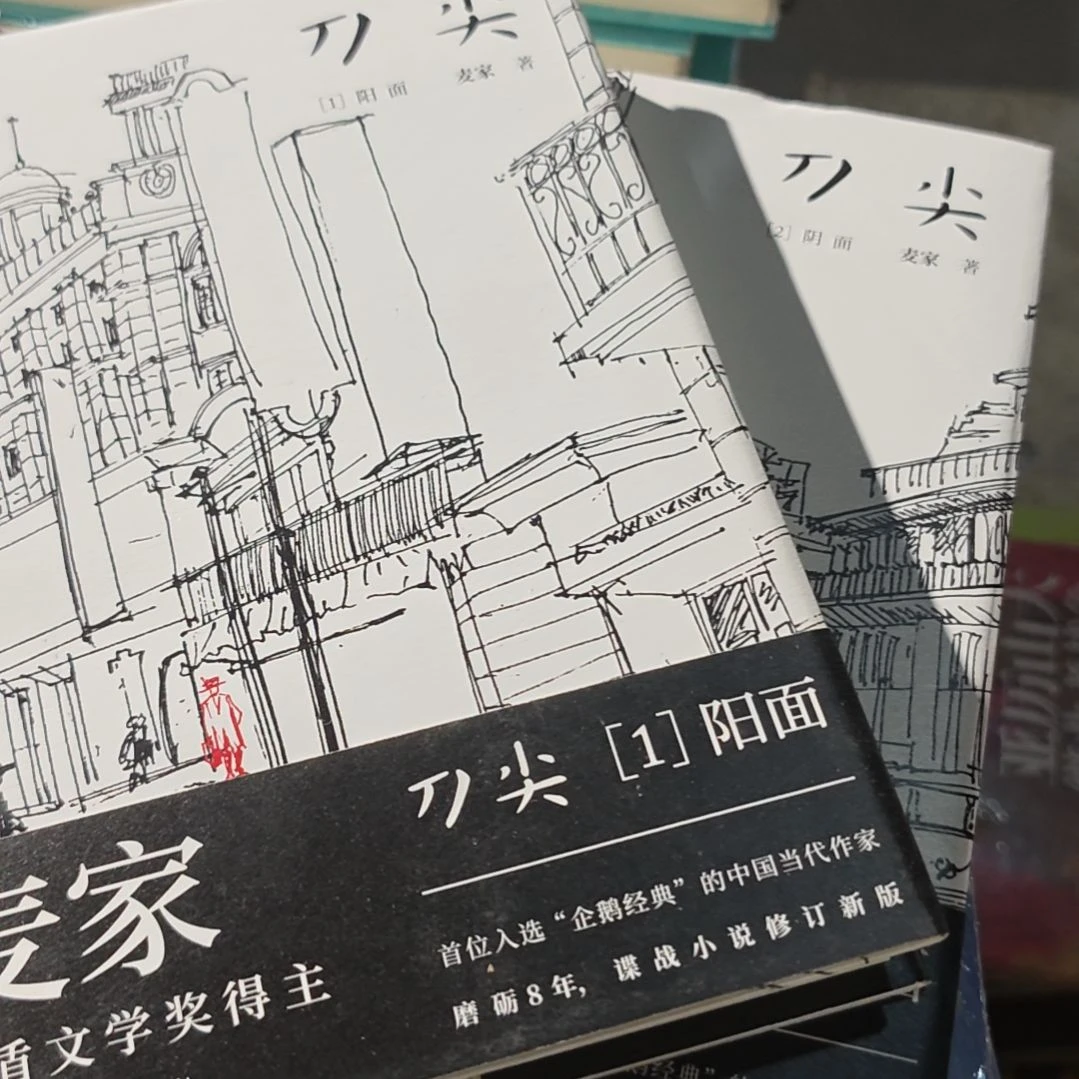 刀尖阴面➕阳面 麦家精装塑封全新