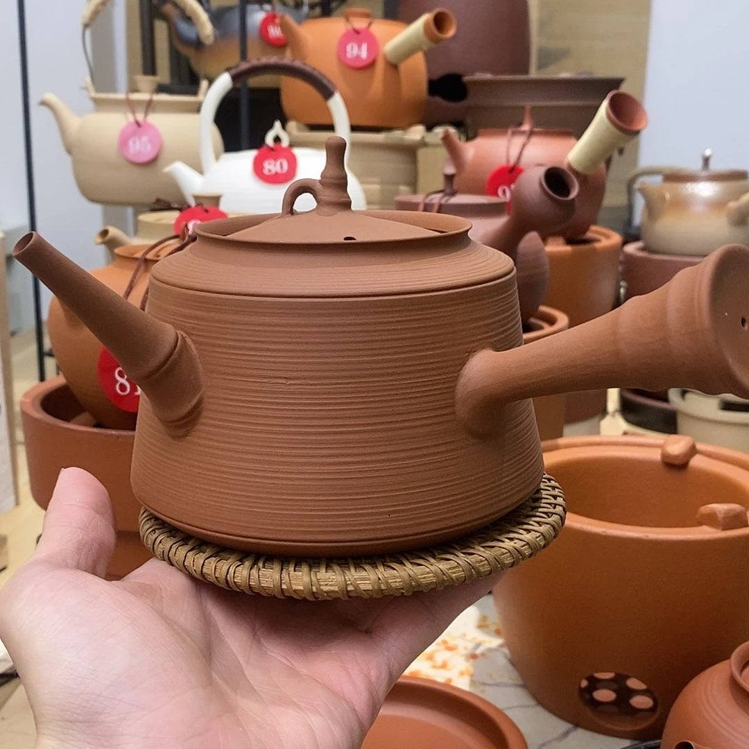陶?****彬纯手工竹节砂铫壶