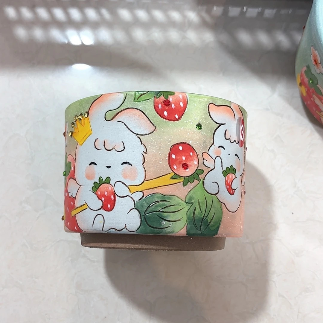 紫砂花盆手工花盆默认微瑕微瑕