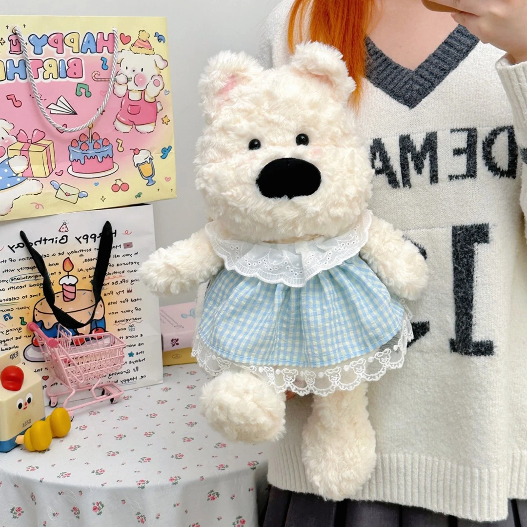 正版会跑步西高地小狗狗玩偶女生睡觉布娃娃公仔毛绒玩具生日礼物