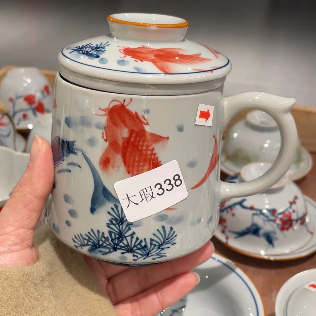 有瑕釉下彩纯手绘