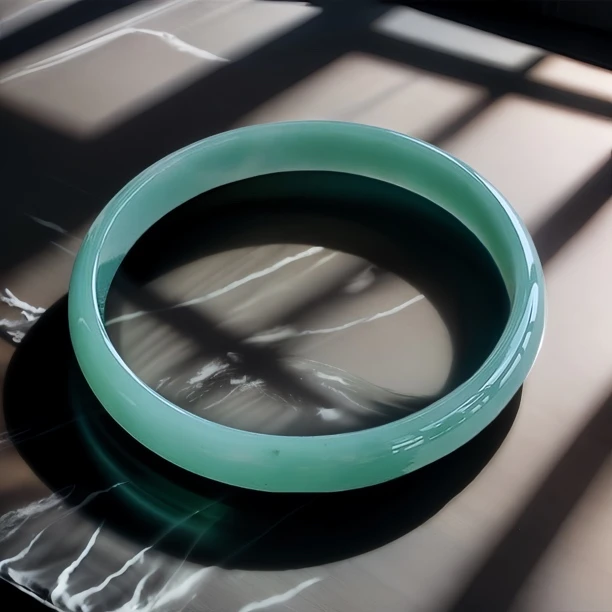 天空蓝翡翠手镯51圈wurr细条玉镯天然A货翡翠装饰手镯蓝水公主镯