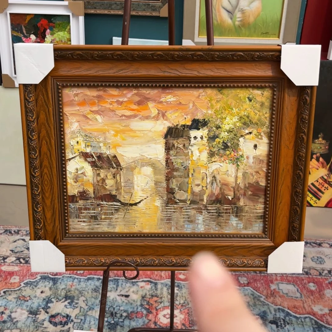 油画风景手绘油画