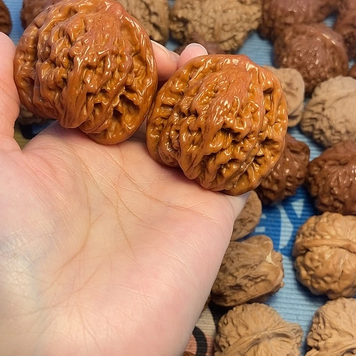 吊坠文玩核桃46虎头