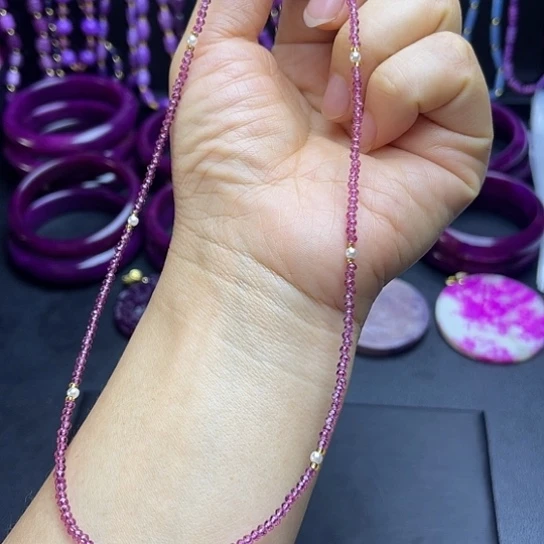 非金属粉水卡3项链