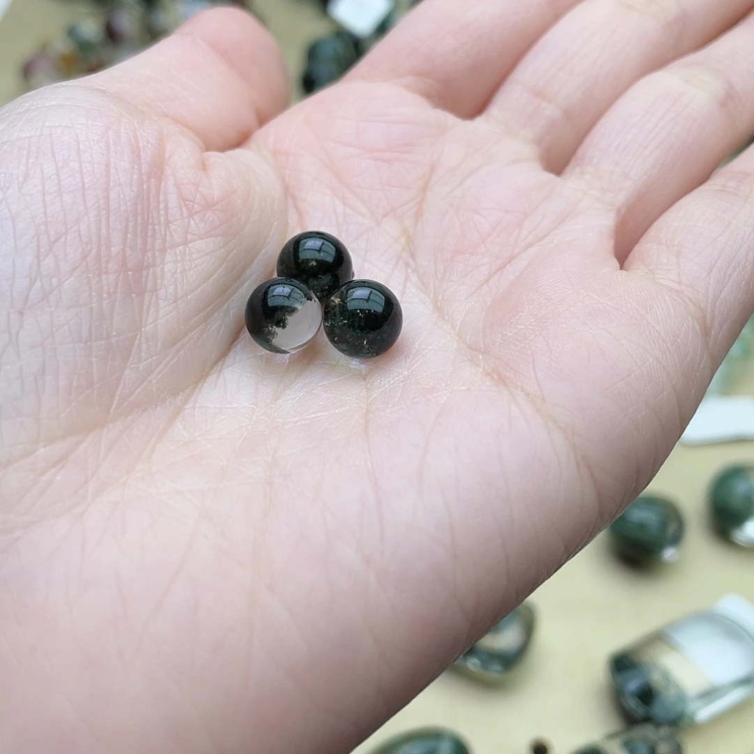 水晶手链未镶嵌F****4绿幽灵聚宝盆打孔不退换