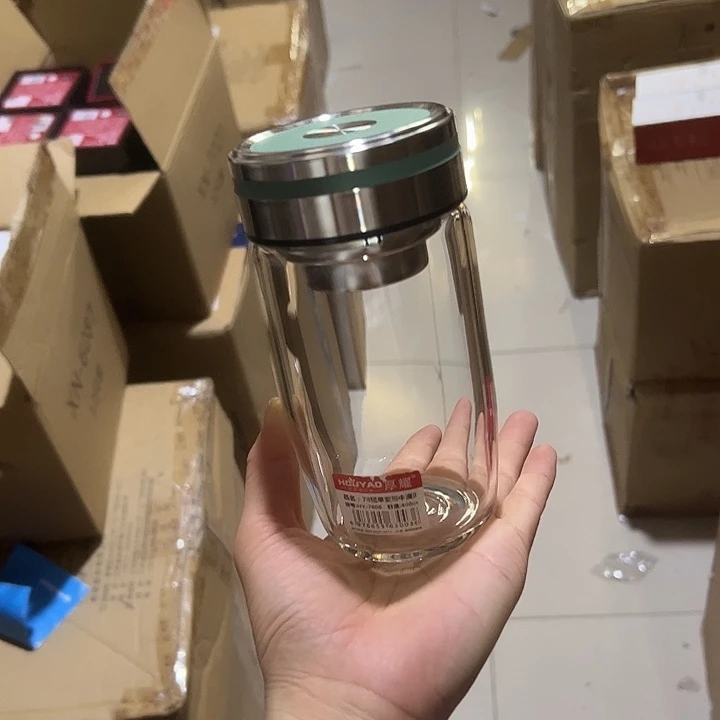 厚耀品牌单层烫手460ml 绿鹅蛋杯