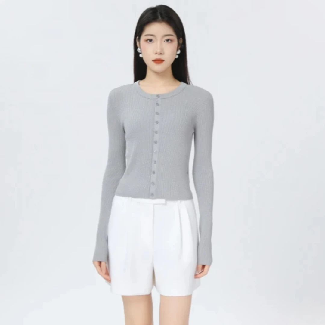 阿玛施超值显瘦百搭针织开衫548037