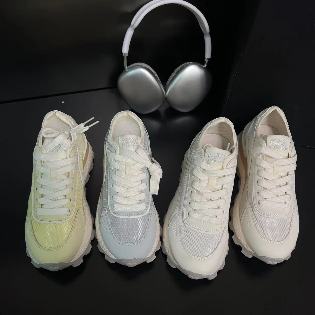 【海街日记】厚底网面德训鞋女2025夏季新款透气舒适休闲鞋2295-5