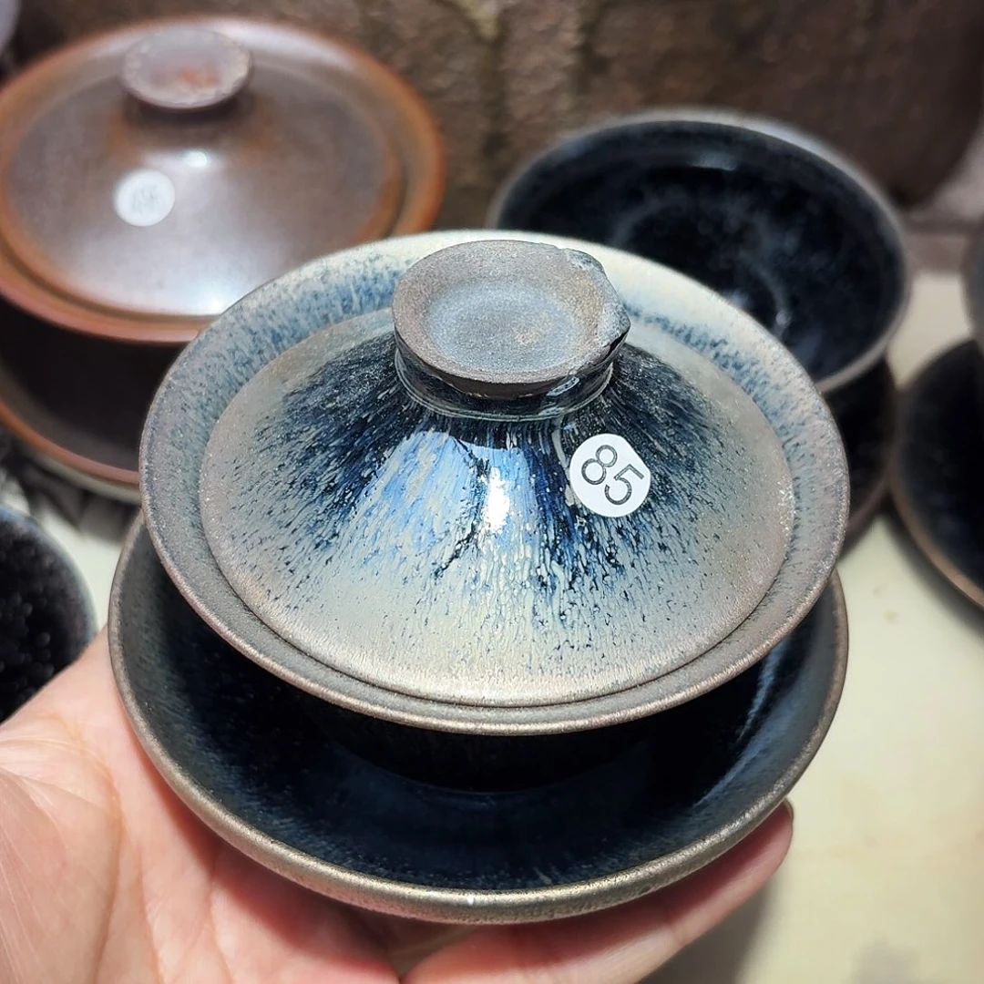 茶盏义兴龙窑建盏85微瑕