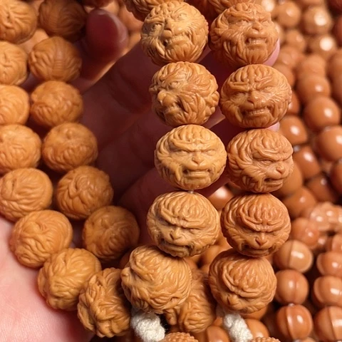 【闪购商品】猴头核桃手串包****鸟斗战圣佛