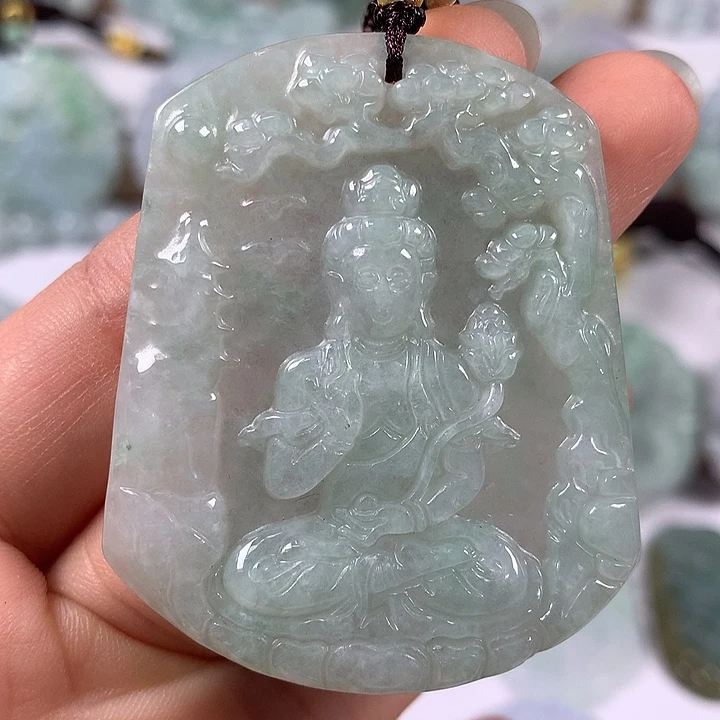 颈饰未镶嵌翡翠观音福利