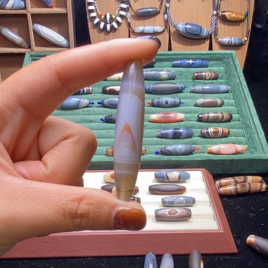 美***糖玛瑙/玉髓未镶嵌颈饰