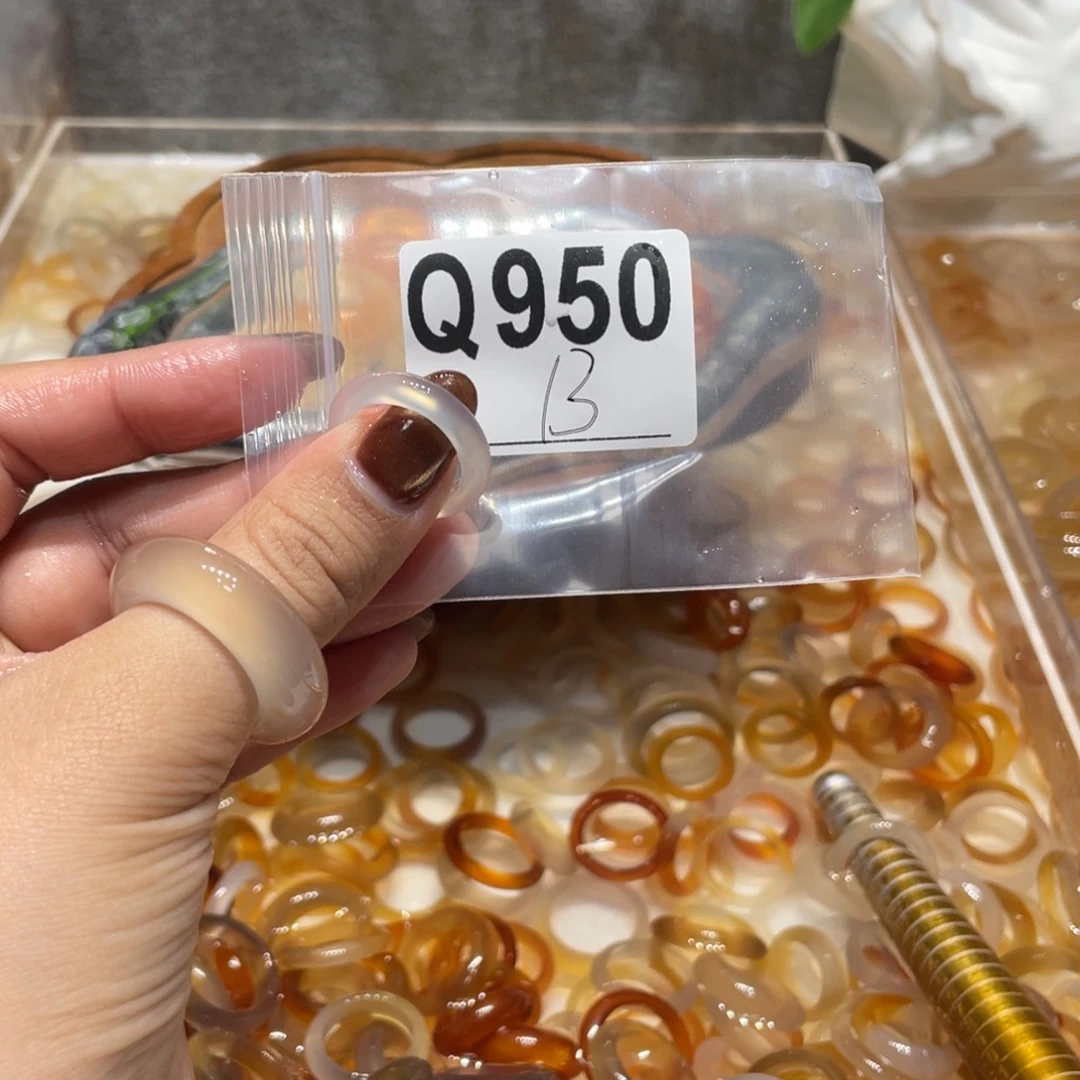 玛瑙/玉髓未镶嵌戒指950