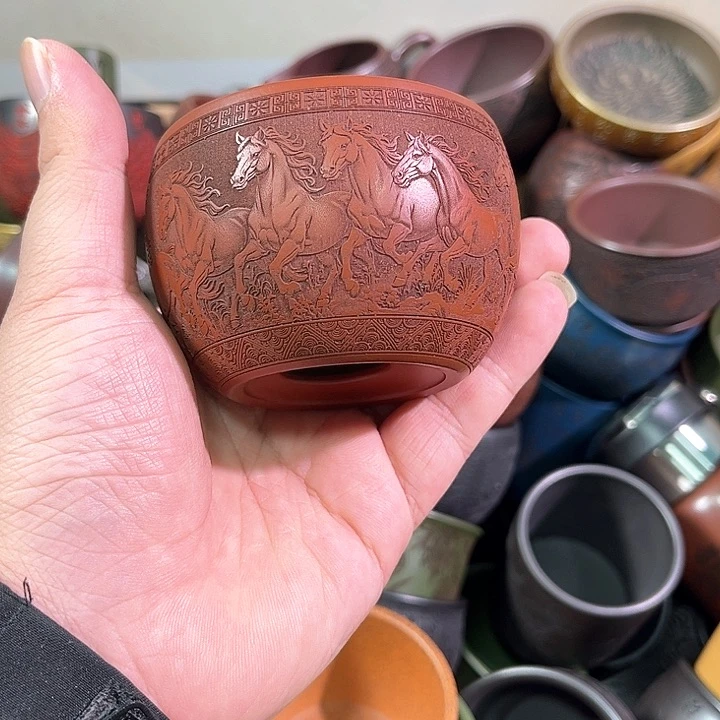 茶杯紫砂全手工紫砂主人杯